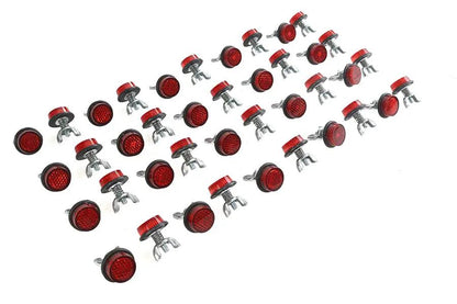 Chris Products CH40R Red Reflectors for License Plate Frames – USA Made by Chris Products