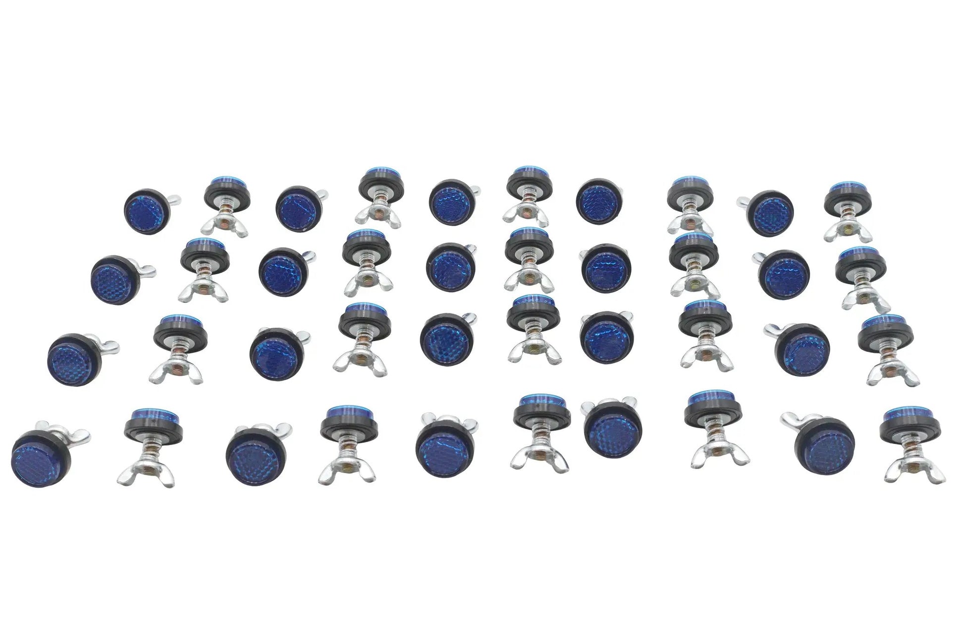 Chris Products CH40B Blue License Plate Reflector Set - Enhance Vehicle Visibility by Chris Products