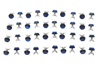 Chris Products CH40B Blue License Plate Reflector Set - Enhance Vehicle Visibility by Chris Products