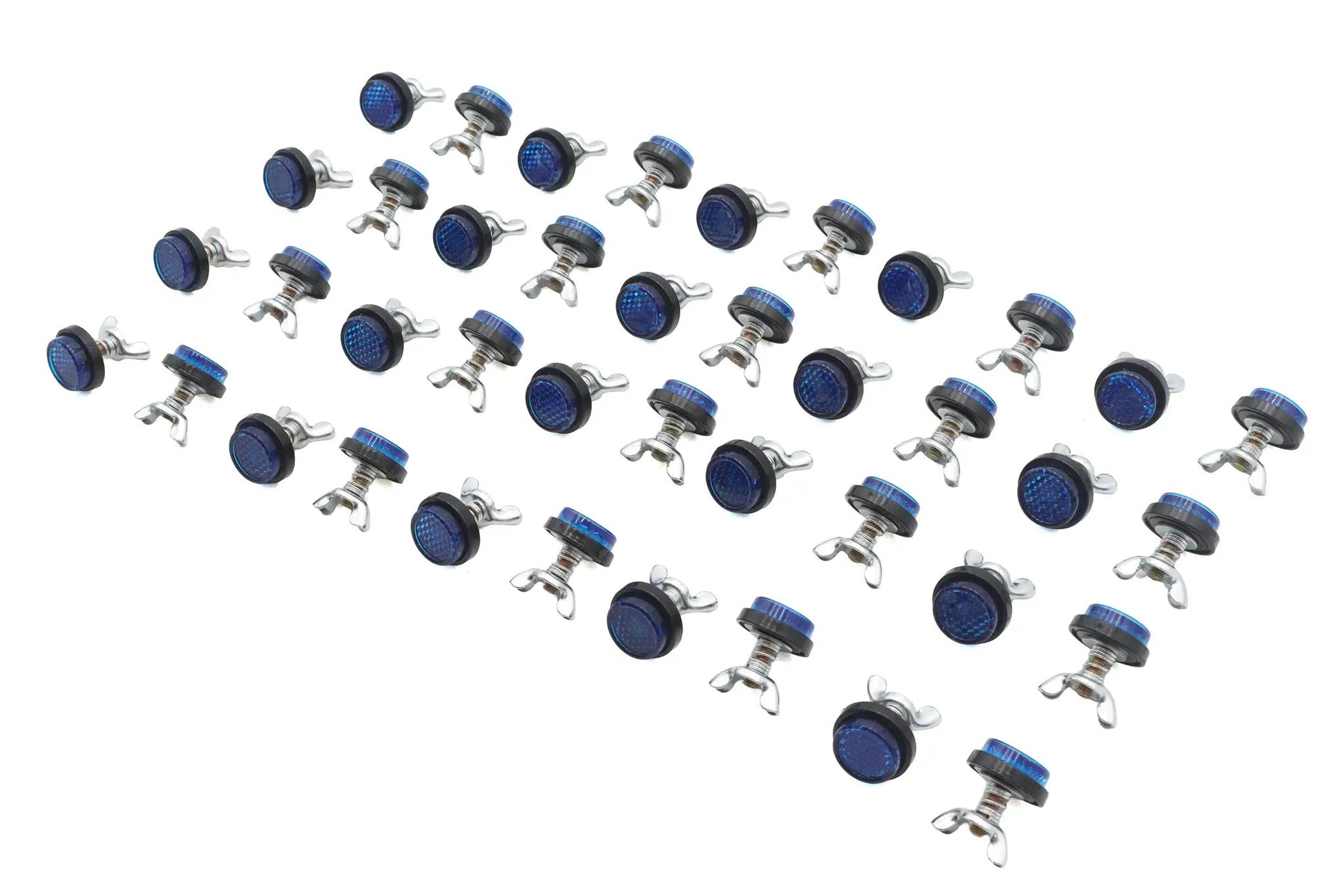 Chris Products CH40B Blue License Plate Reflector Set - Enhance Vehicle Visibility by Chris Products