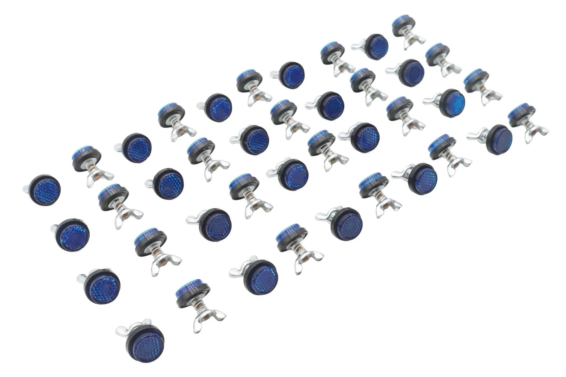 Chris Products CH40B Blue License Plate Reflector Set - Enhance Vehicle Visibility by Chris Products