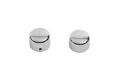 V-Twin Chrome Front Axle Cap Cover Set for Harley Davidson FXST - 1-3/16 Inch Diameter by V-Twin