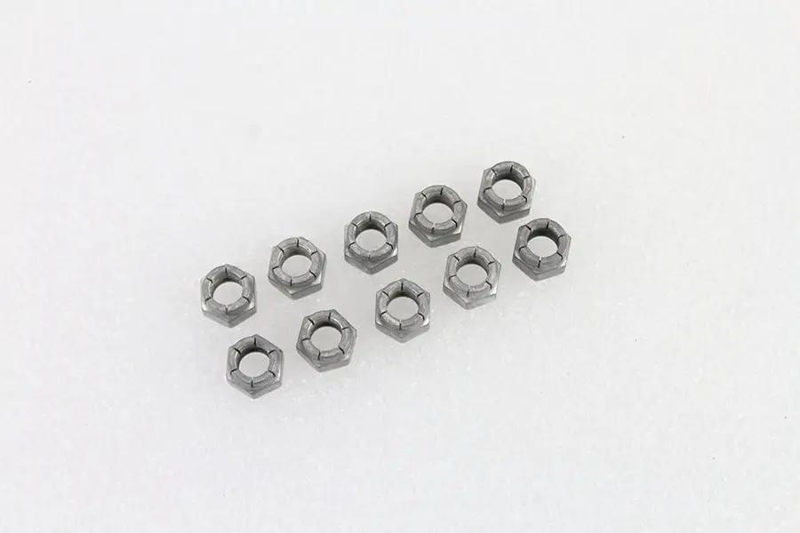 V-Twin Flexloc Nuts 3/8 Inch-24 Cadmium – Pack of 10 by V-Twin