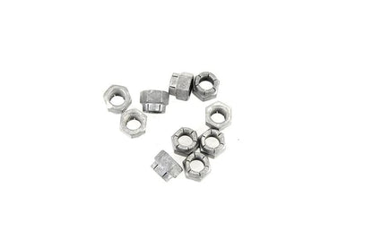 V-Twin Flexloc Nuts 3/8 Inch-24 Cadmium – Pack of 10 by V-Twin