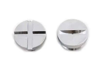 V-Twin Primary Cover Cap Set Chrome for Harley Davidson XL 1971-1976 by V-Twin
