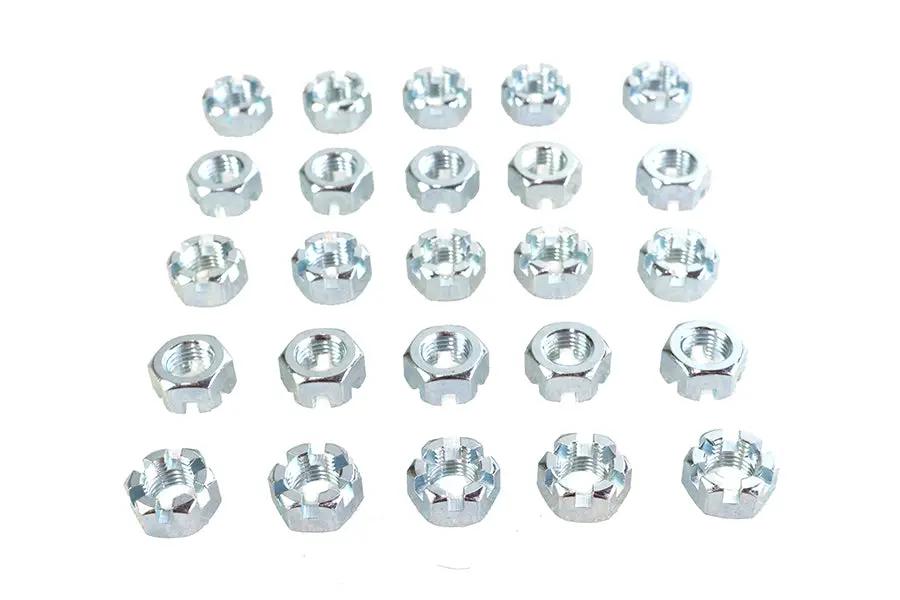 V-Twin Zinc Plated 7/16 inch-20 Lock Nut (Part #95030A180) by V-Twin