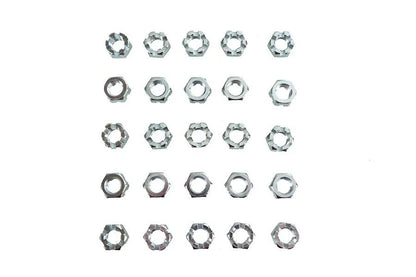 V-Twin Zinc Plated 7/16 inch-20 Lock Nut (Part #95030A180) by V-Twin