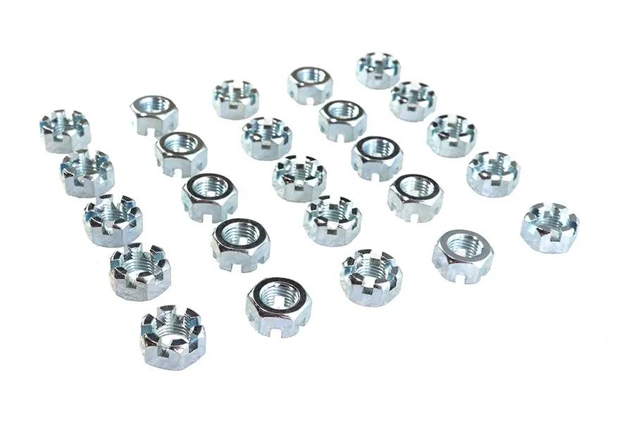 V-Twin Zinc Plated 7/16 inch-20 Lock Nut (Part #95030A180) by V-Twin