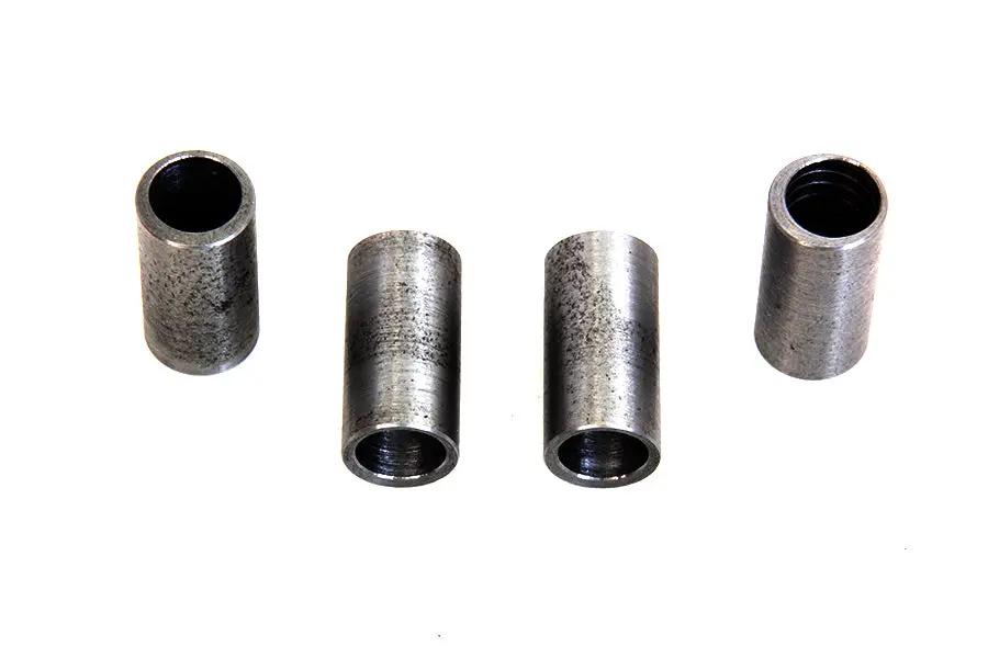 V-Twin Motor Mount Bushing Kit for Harley Davidson FL Models - 3/8 Inch Inner Diameter, Raw Steel by V-Twin