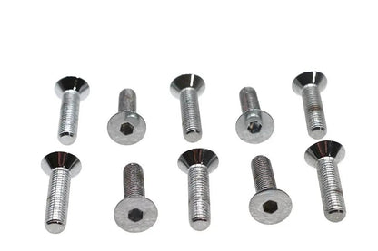 Colony FHS-108 Allen Flat Head Screws, 1/4 inch x 1 inch, Chrome Finish by Colony