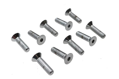 Colony FHS-108 Allen Flat Head Screws, 1/4 inch x 1 inch, Chrome Finish by Colony