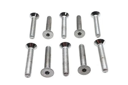 Colony FHS-110 Chrome Flat Head Allen Screws, 1/4 inch-28 x 1-1/2 inch by Colony