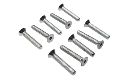 Colony FHS-110 Chrome Flat Head Allen Screws, 1/4 inch-28 x 1-1/2 inch by Colony