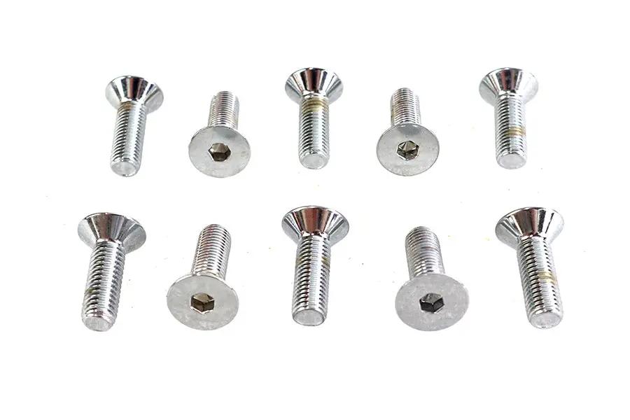 Colony FHS-116 Allen Flat Head Screws, Chrome Finish, 5/16 inch x 1 inch, Fine Thread by Colony