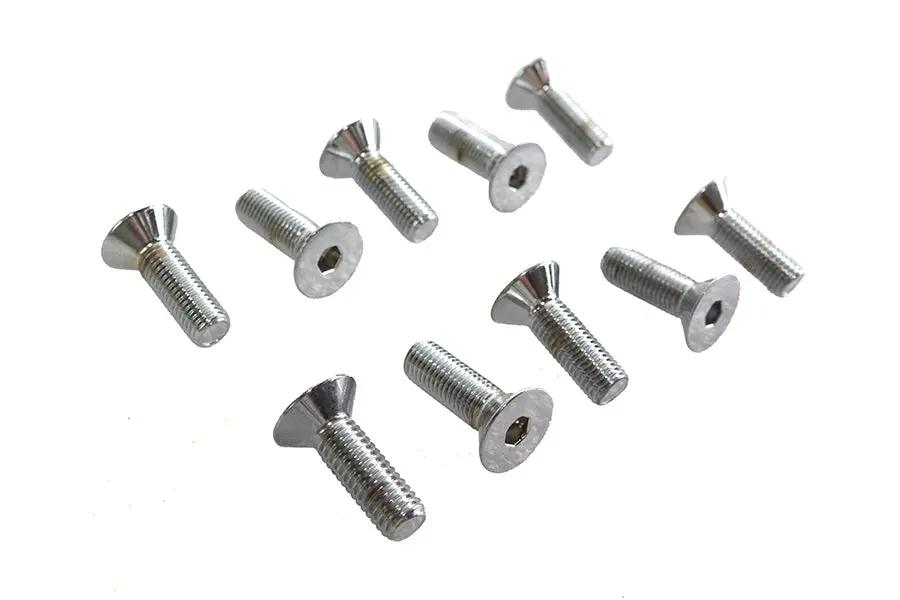 Colony FHS-116 Allen Flat Head Screws, Chrome Finish, 5/16 inch x 1 inch, Fine Thread by Colony