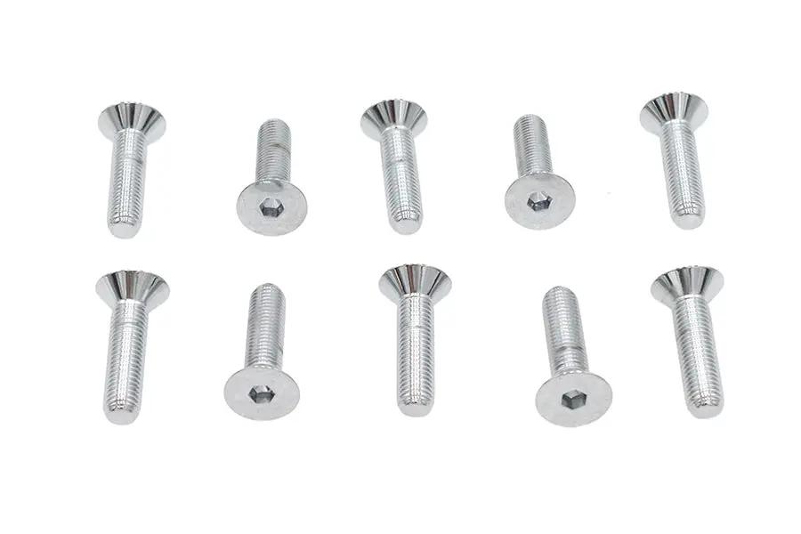Colony FHS-117 Allen Flat Head Screws – Chrome Finish, 5/16 inch x 1-1/4 inch, Fine Thread by Colony