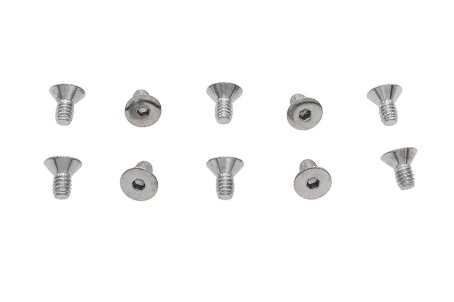 Colony FHS-153 Chrome Allen Flat Head Screws, 1/4 inch x 1/2 inch Coarse Thread by Colony