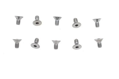 Colony FHS-153 Chrome Allen Flat Head Screws, 1/4 inch x 1/2 inch Coarse Thread by Colony