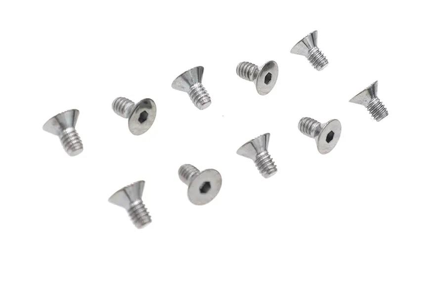 Colony FHS-153 Chrome Allen Flat Head Screws, 1/4 inch x 1/2 inch Coarse Thread by Colony