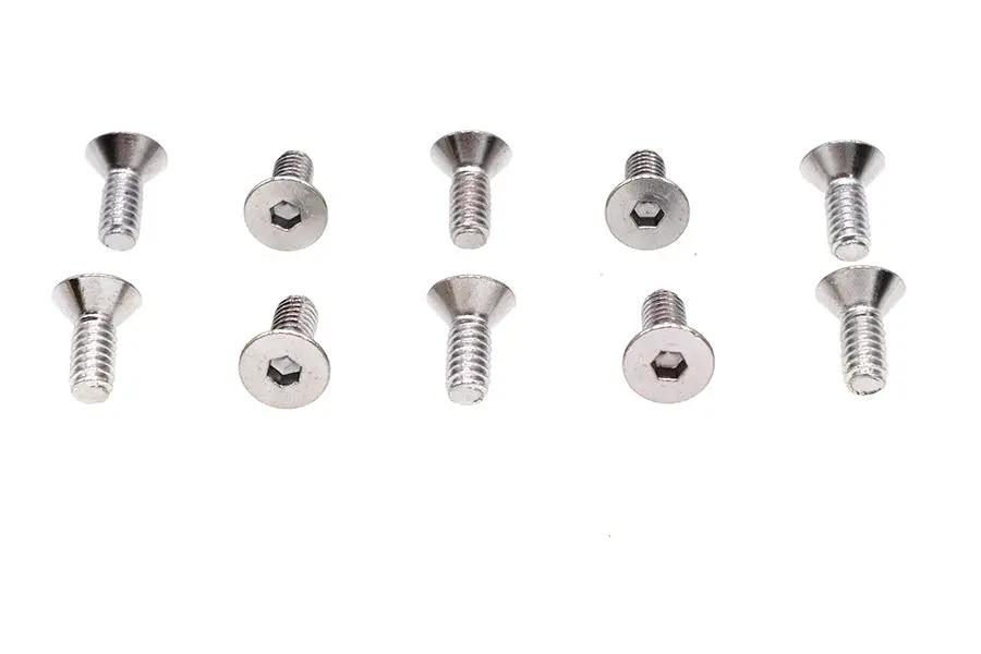 Colony FHS-154 Chrome Flat Head Allen Screws, 1/4 inch x 5/8 inch Coarse Thread by Colony