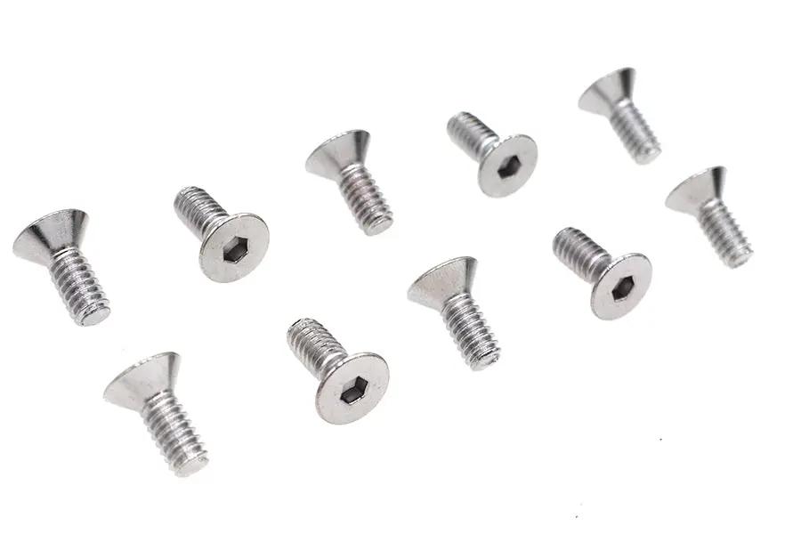 Colony FHS-154 Chrome Flat Head Allen Screws, 1/4 inch x 5/8 inch Coarse Thread by Colony