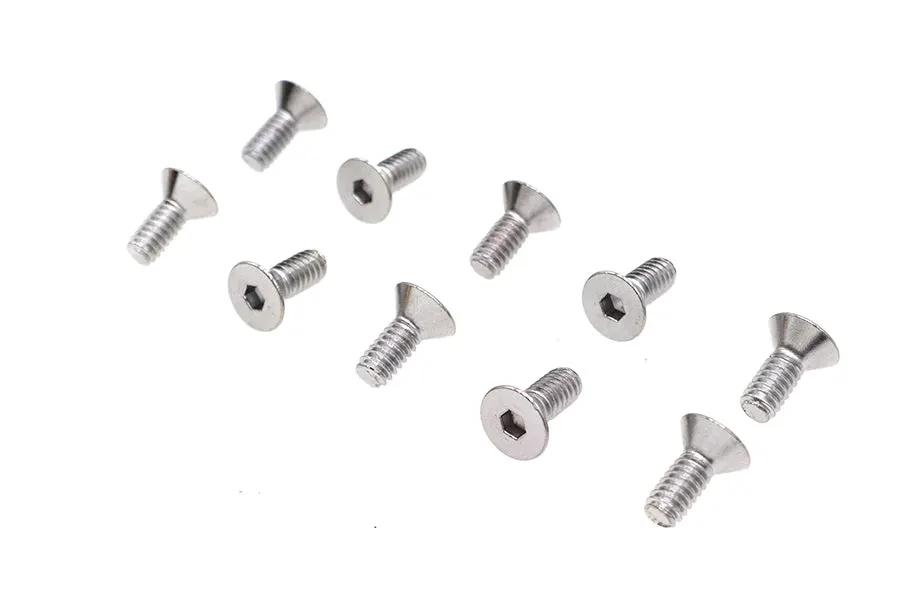 Colony FHS-154 Chrome Flat Head Allen Screws, 1/4 inch x 5/8 inch Coarse Thread by Colony