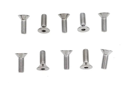 Colony FHS-155 Chrome Flat Head Allen Screws – 1/4 in x 3/4 in Coarse Thread by Colony