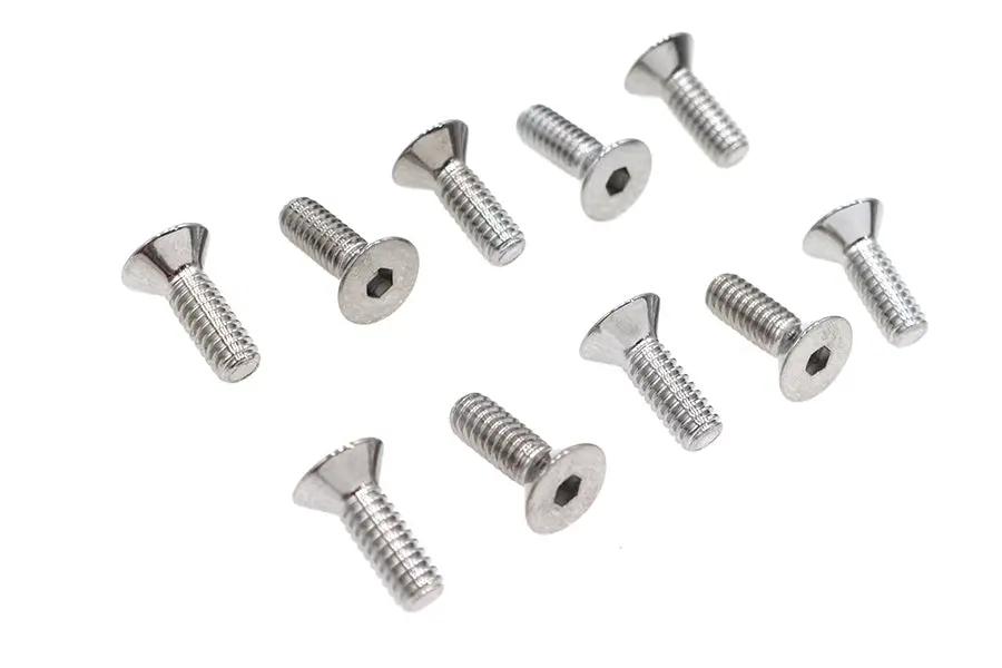 Colony FHS-155 Chrome Flat Head Allen Screws – 1/4 in x 3/4 in Coarse Thread by Colony