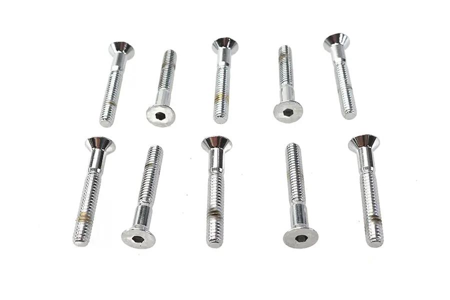 Colony FHS-160 Allen Flat Head Screws, Chrome Finish, 1/4 inch-20 x 1-3/4 inch by Colony