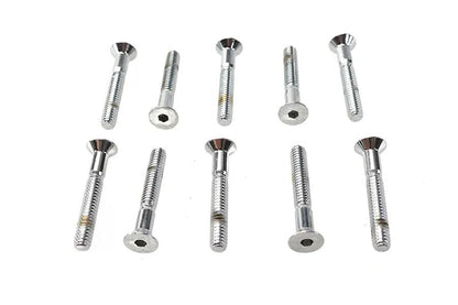 Colony FHS-160 Allen Flat Head Screws, Chrome Finish, 1/4 inch-20 x 1-3/4 inch by Colony