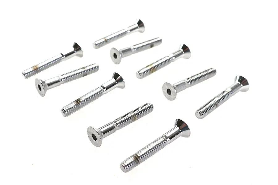 Colony FHS-160 Allen Flat Head Screws, Chrome Finish, 1/4 inch-20 x 1-3/4 inch by Colony