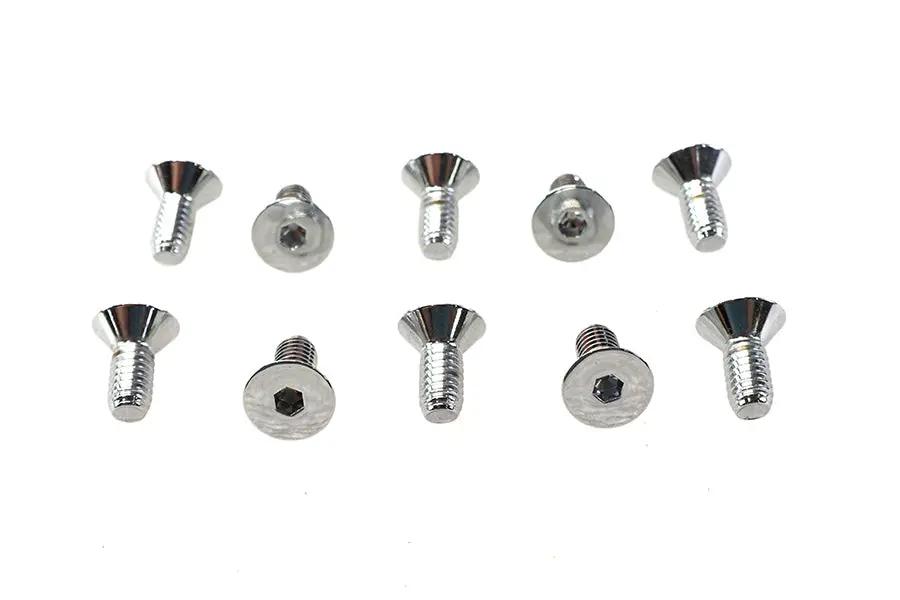 Colony Allen Flat Head Screws Chrome 5/16 inch x 1/2 inch, Coarse Thread, Part Number FHS-0165 by Colony