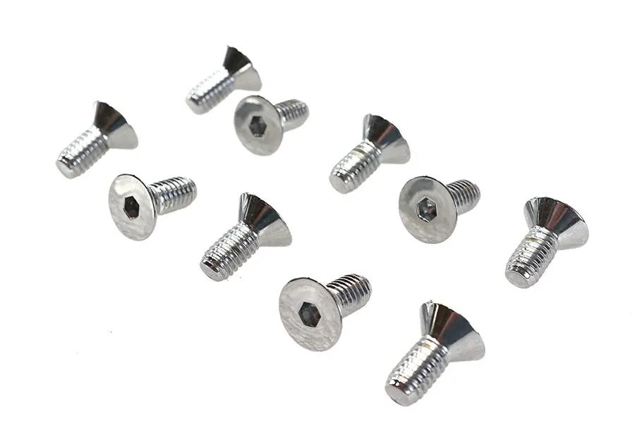 Colony Allen Flat Head Screws Chrome 5/16 inch x 1/2 inch, Coarse Thread, Part Number FHS-0165 by Colony
