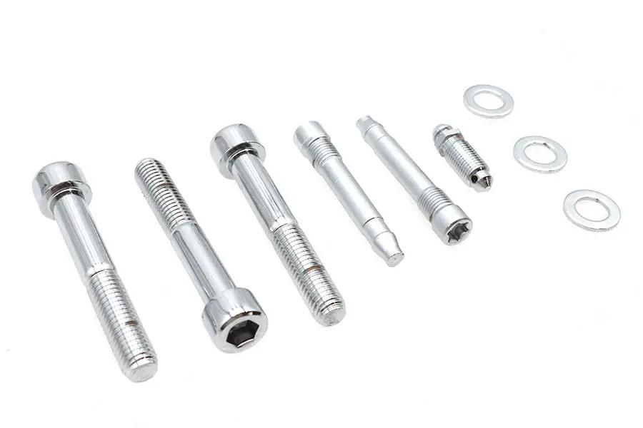 Gardner-Westcott P-80-148 Allen Mount Kit for Rear Caliper Chrome - Fits Harley Davidson FXST and FXD Models by Gardner-Westcott