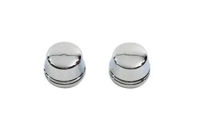V-Twin Chrome Front Axle Cap Cover Set for Harley Davidson FLT and FLHT Models - Part 16-0217 by V-Twin