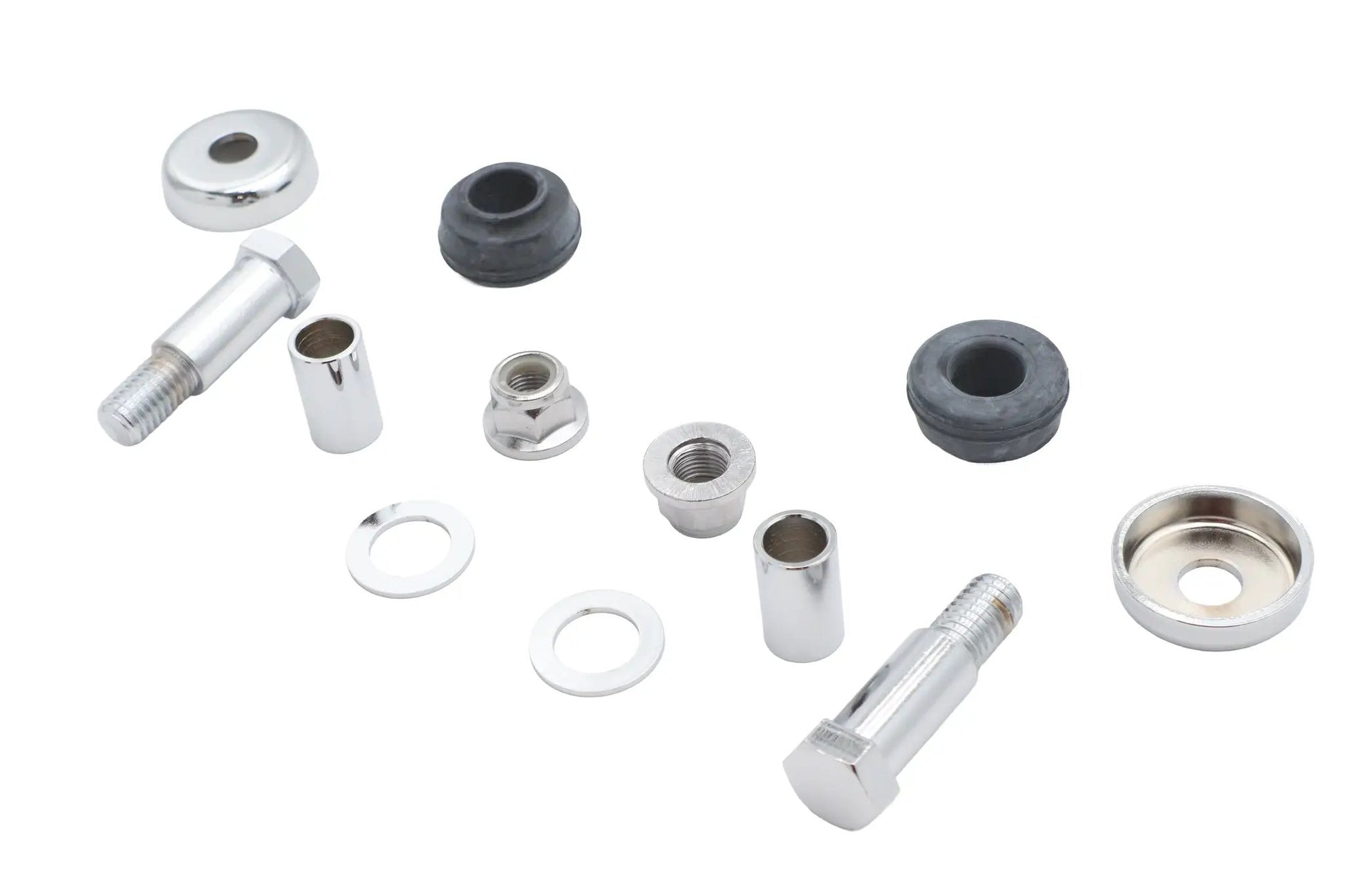 V-Twin Shock Stud Kit Chrome for Harley Davidson FXST Models by V-Twin