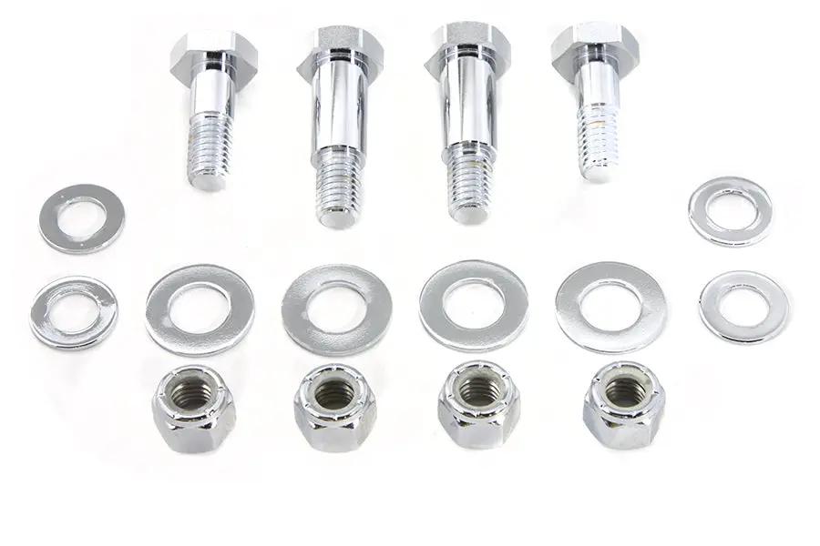 V-Twin Chrome Shock Bolt Set for Harley Davidson FXST (Part #37-0476) by V-Twin