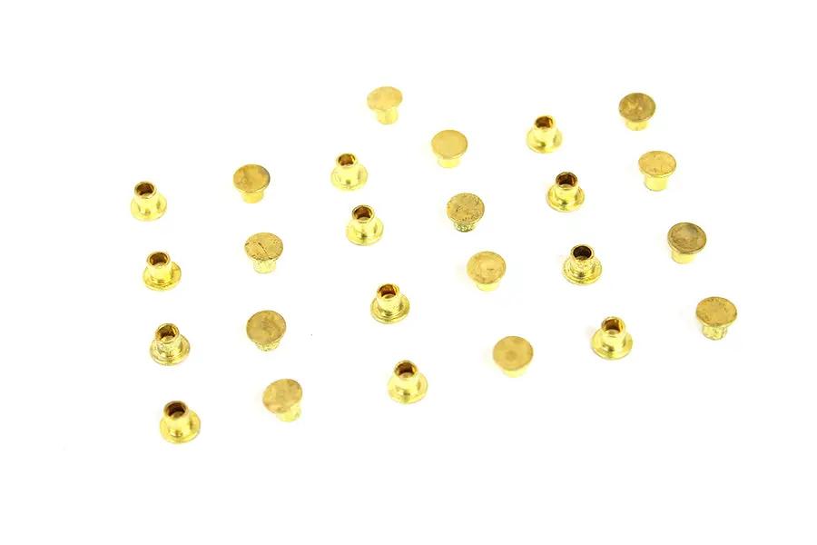 V-Twin Brass Clutch Rivets - 3/16 inch Diameter x 9/32 inch Countersunk Head, Pack of 20 by V-Twin