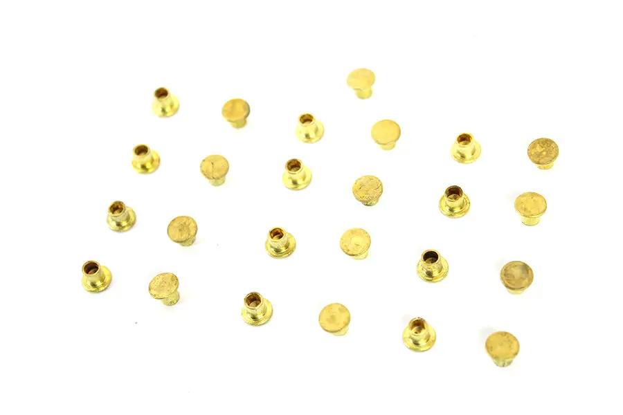 V-Twin Brass Clutch Rivets - 3/16 inch Diameter x 9/32 inch Countersunk Head, Pack of 20 by V-Twin