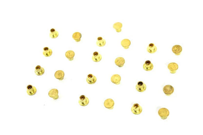 V-Twin Brass Clutch Rivets - 3/16 inch Diameter x 9/32 inch Countersunk Head, Pack of 20 by V-Twin