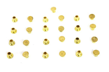 V-Twin Brass Clutch Rivets - 3/16 inch Diameter x 9/32 inch Countersunk Head, Pack of 20 by V-Twin