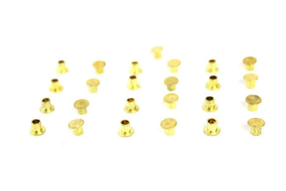 V-Twin Brass Clutch Rivets - 3/16 inch Diameter x 9/32 inch Countersunk Head, Pack of 20 by V-Twin