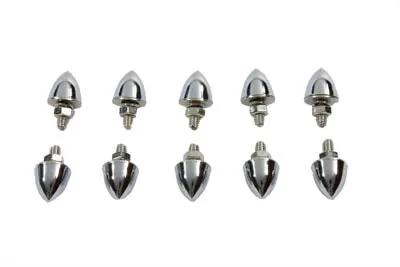 V-Twin License Plate Frame Chrome Krommet Set with 1/4 inch-20UNC Thread by V-Twin