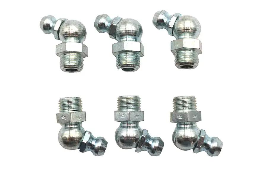 Colony 2860-6 Zinc Grease Fittings with 5/16 Inch X 32 Thread, 67.5° Angle, Fits Harley Davidson Models by Colony