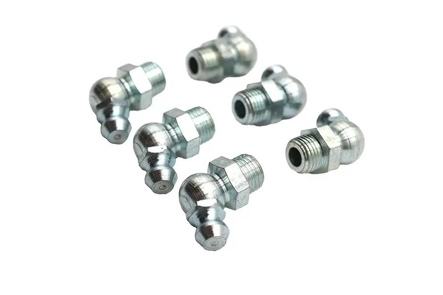 Colony 2860-6 Zinc Grease Fittings with 5/16 Inch X 32 Thread, 67.5° Angle, Fits Harley Davidson Models by Colony