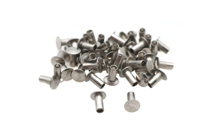 V-Twin 1/4 Inch Saddlebag Rivets - Heat Treated Zinc Finish for Harley Davidson Bagger Storage by V-Twin