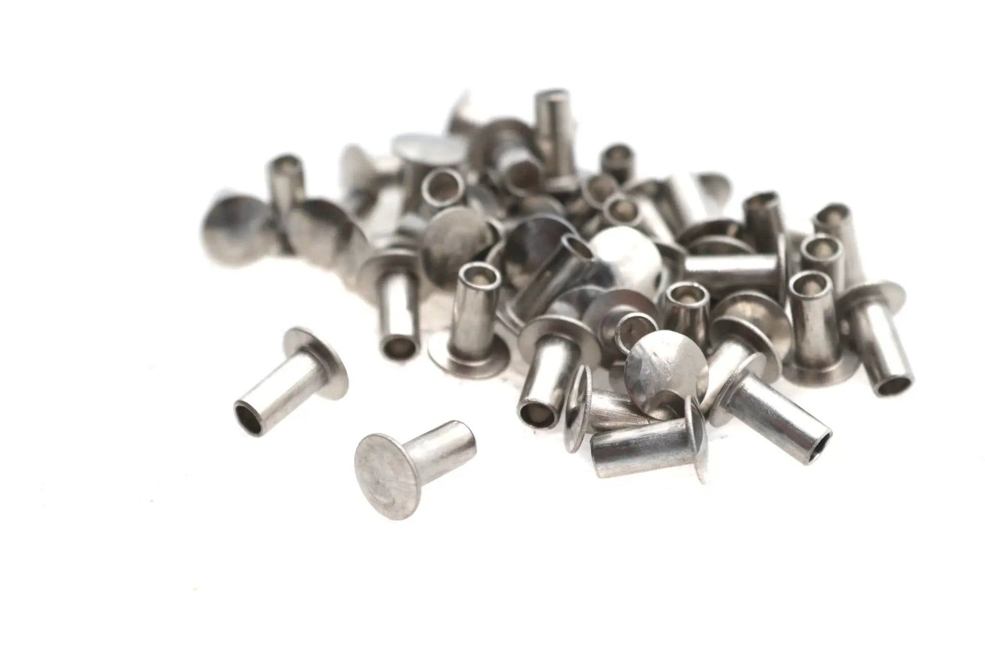 V-Twin 1/4 Inch Saddlebag Rivets - Heat Treated Zinc Finish for Harley Davidson Bagger Storage by V-Twin