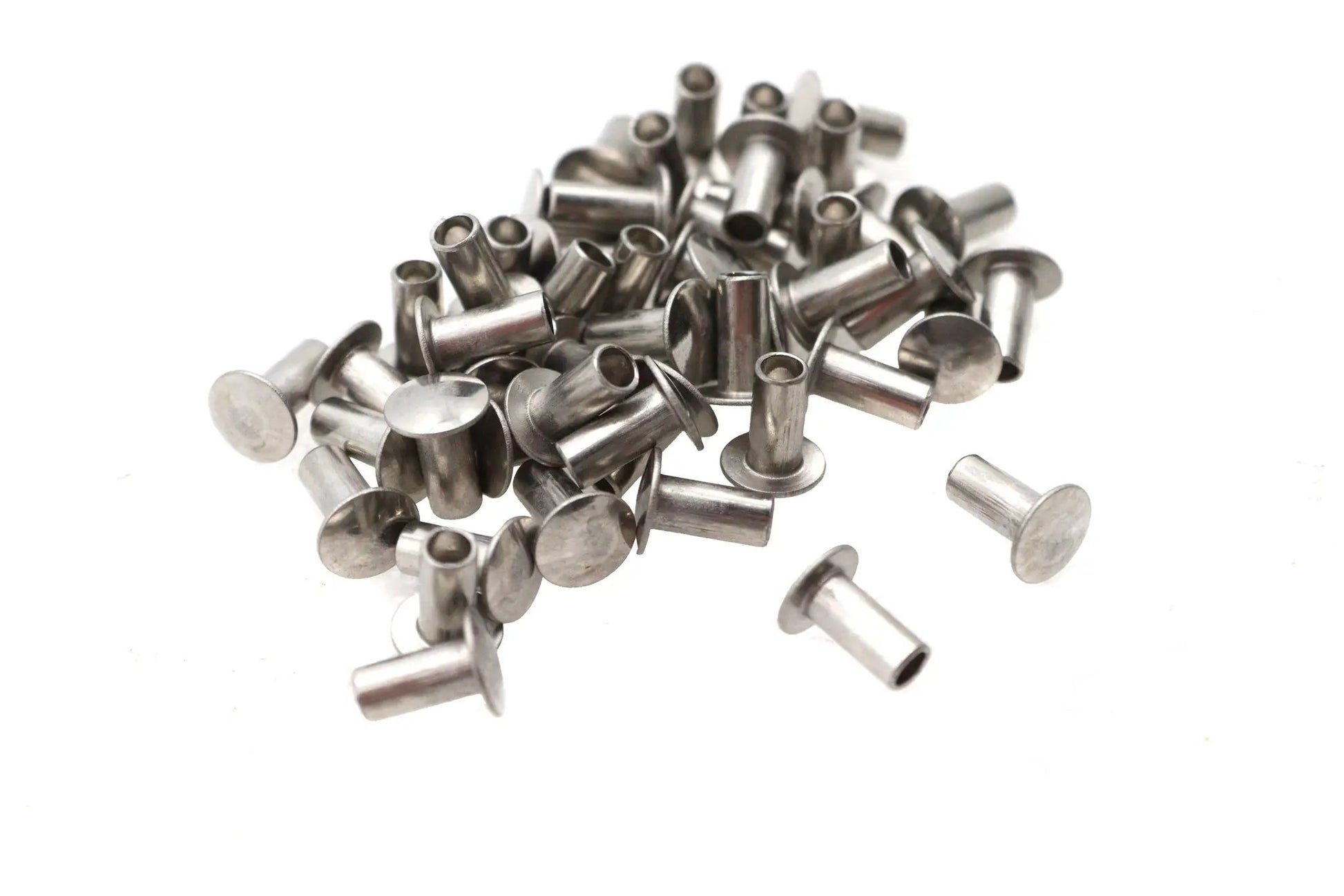 V-Twin 1/4 Inch Saddlebag Rivets - Heat Treated Zinc Finish for Harley Davidson Bagger Storage by V-Twin