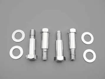 V-Twin Shock Stud Kit Chrome for Harley Davidson FLST and FXST Models (Part #345332) by V-Twin