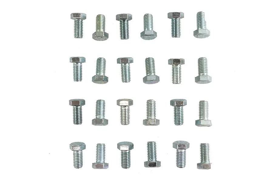 V-Twin Hex Cap Bolts Zinc Finish 3/8 inch x 3/4 inch, Coarse Thread by V-Twin